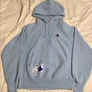 Light Blue Champion Hoodie